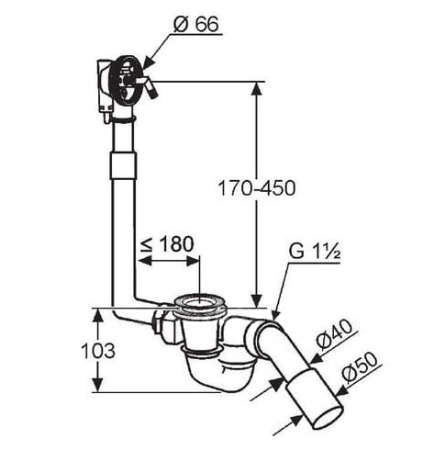 Слив-перелив-налив Kludi Rotexa Multi 2131500-00