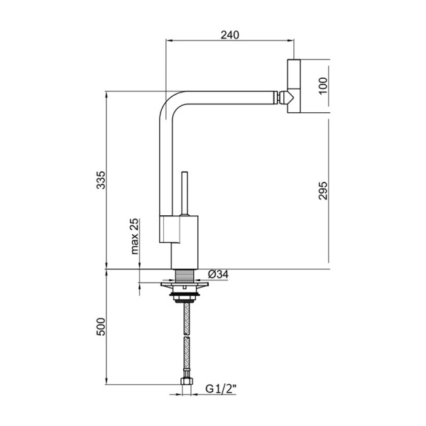 Смеситель для кухни Webert Kitchen 360 TS920302779, черный Смеситель для кухни Webert Kitchen 360 TS920302779, черный