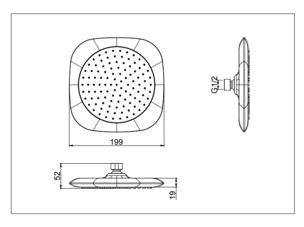 Верхний душ D&K (DC1004852)