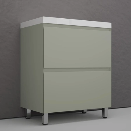Тумба напольная без раковины 70 см Style Line Манхэттен ЛС-00002376 оливковый матовый