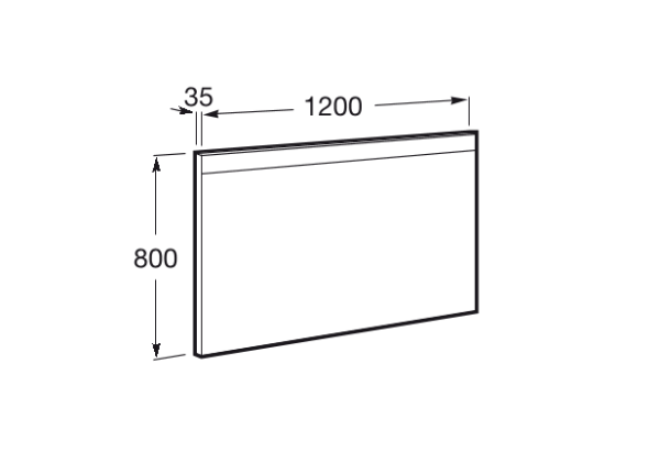 Зеркало (120х80) Roca Prisma Basic LED 812262000