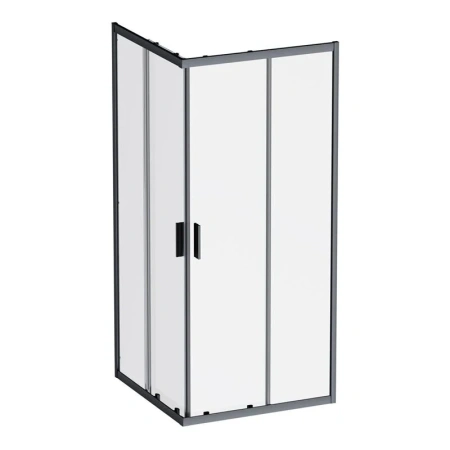 Душевой уголок (90х90) Am.Pm Gem W90G-403-9090BT черный матовый