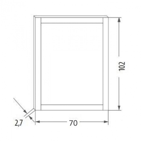 Зеркало EBAN Style FCRST070-B