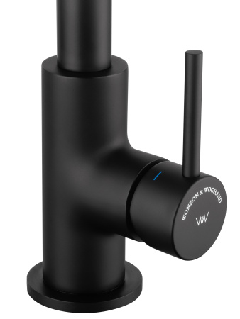 Смеситель для кухни WONZON & WOGHAND, черный матовый WW-L1005-MB