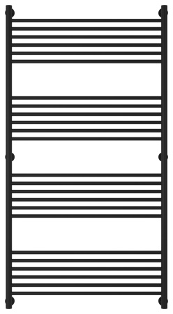 Полотенцесушитель Водяной Прямая Сунержа Богема + (150х80) Матовый Черный 31-0220-1580