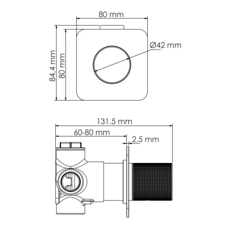 Смеситель для ванны WasserKRAFT A7651.303.305.280.197.207