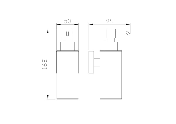 Дозатор мыла WONZON & WOGHAND POLO, темное золото WW-8932-DG