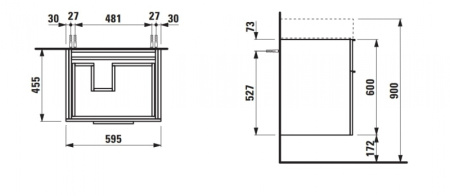 Тумба под умывальник Laufen 4.8350.1.096.479.1