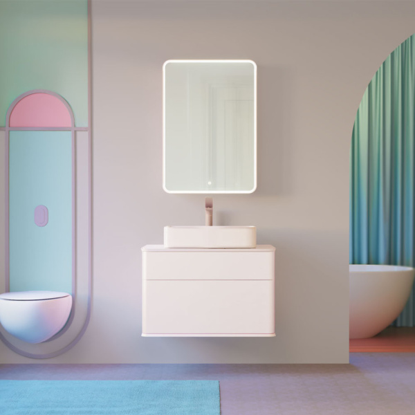 Зеркальный шкаф Jorno Pastel 60 Pas.03.60/W