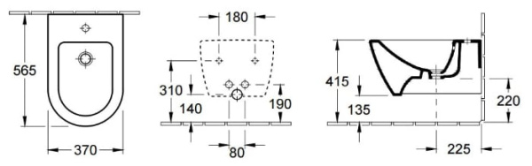 Биде подвесное Villeroy&Boch Subway 54000001