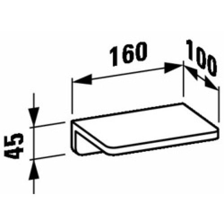 Полка Laufen LB3 3.8568.1.004.000.1