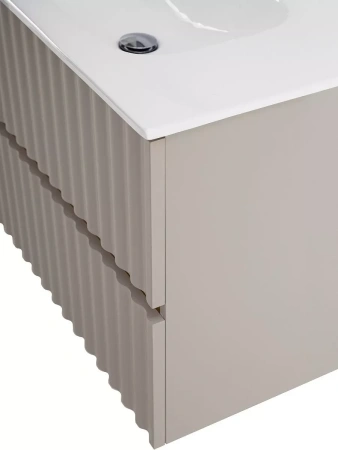 База под раковину Art&Max Еlegant AM-ELEGANT-600-2C-SO-GCM-LED Светло-серый матовый
