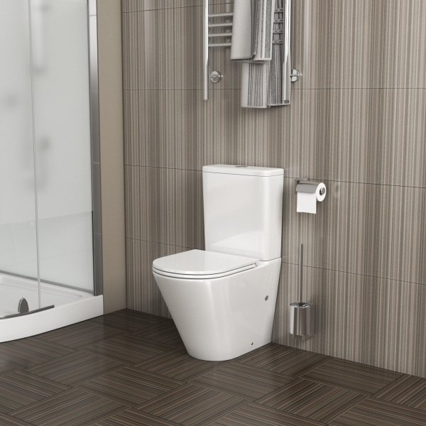 Унитаз напольный безободковый Grossman  GR-4450S с сиденьем микролифт