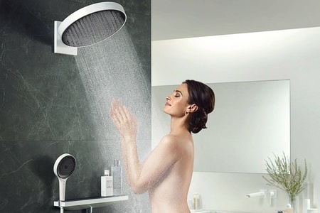 Верхний душ с кронштейном Hansgrohe Rainfinity 250 3jet 26232700 белый матовый 