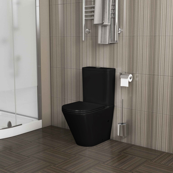 Унитаз напольный безободковый Grossman  GR-4450BMS с сиденьем микролифт