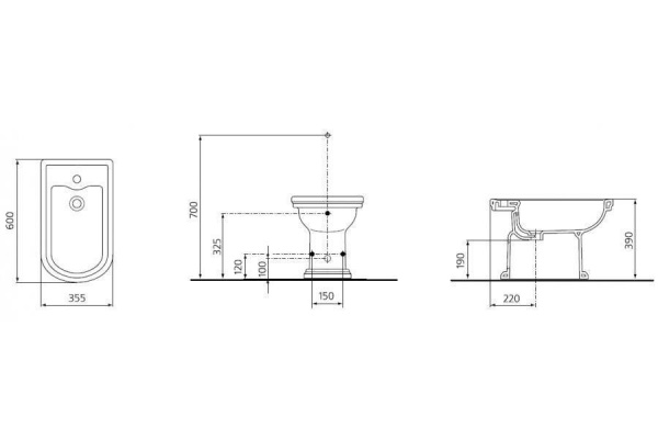 Напольное биде Ideal Standard Calla T511461