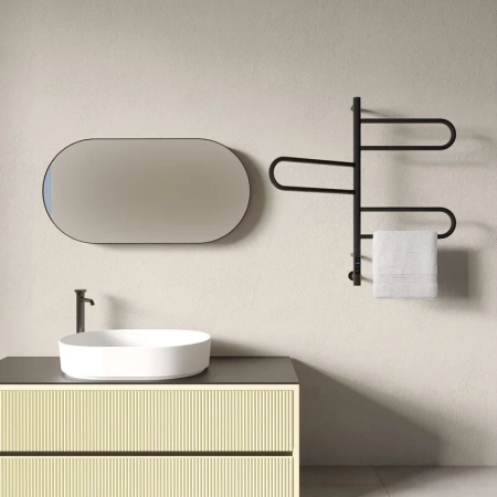 Электрический полотенцесушитель Vincea 44х80 VTD-1R2CBE черный