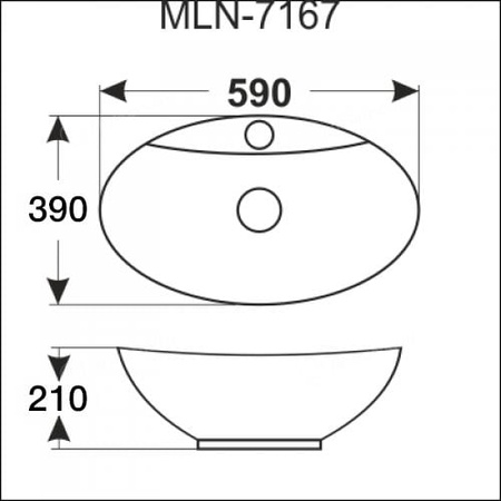 Раковина Melana 7167-806