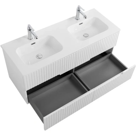 Тумба под раковину Cezares DUET-N-1200-4C-SO-2-BL Bianco Lucido