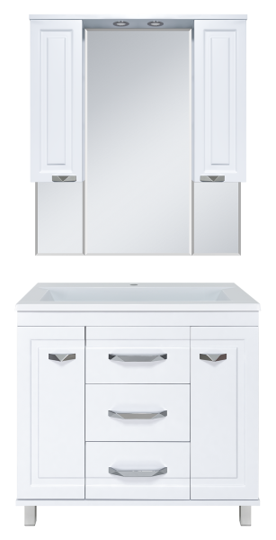 Зеркало-шкаф (90х100) Misty Терра 90 П-Тер02090-011