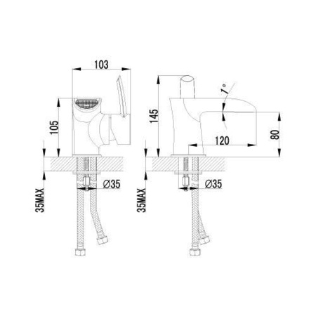 Смеситель для раковины Lemark Atlantiss (LM3246C)