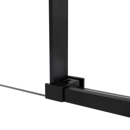 Душевой уголок Vincea  Slim Soft VSR-1SS9012CLB (120х90)  черный, стекло прозрачное