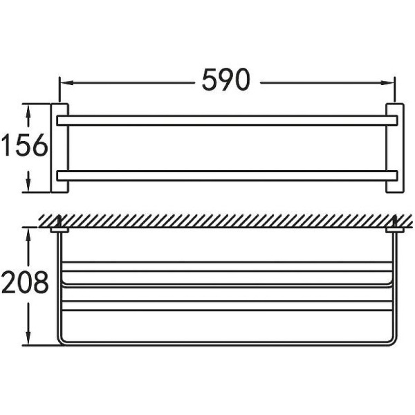 Полка для полотенец CEZARES MAXIMA CZR-F-8910