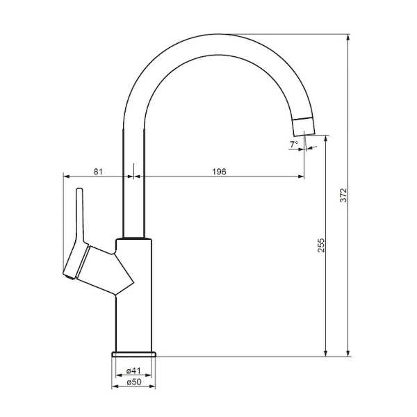 Смеситель для кухни Damixa Eclipse 310720400 Смеситель для кухни Damixa Eclipse 310720400