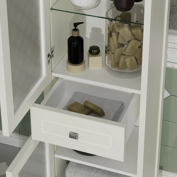 Пенал Opadiris Омега, цвет слоновая кость, левый,  00-00001616