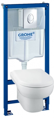 Комплект Grohe Solido 39191000 подвесной унитаз + инсталляция + кнопка