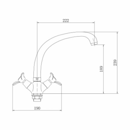 Смеситель для кухни FASHUN A4212-2