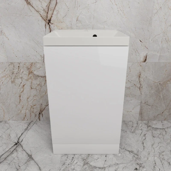 Тумба без раковины 50 см  Style Line Моно ЛС-00002449 белый глянец