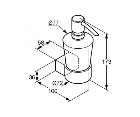 Дозатор жидкого мыла KLUDI JOOP 5597605H7