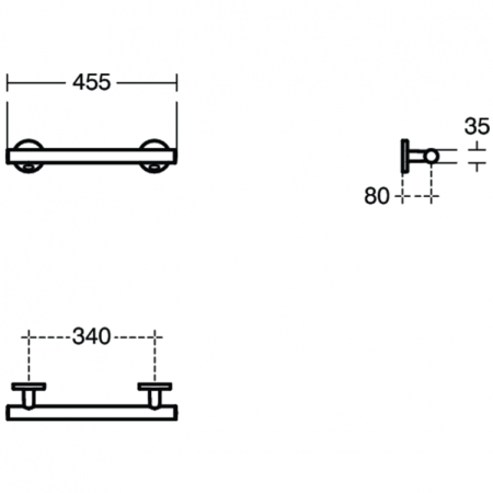 Поручень прямой Ideal Standard Contour 21 S0831MY