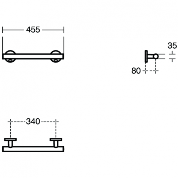 Поручень прямой Ideal Standard Contour 21 S0831MY