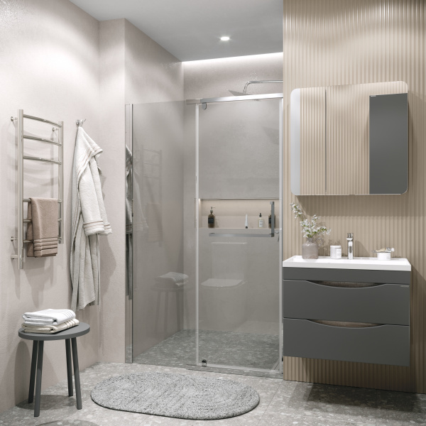 Душевая дверь (120х195) Grossman Pragma 100.K33.03.120.10.00, распашная