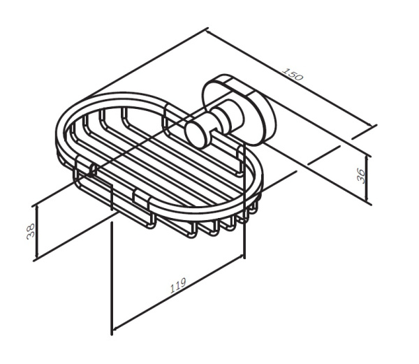 Мыльница-решетка Am.Pm Sense A7434600