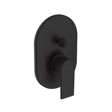 Смеситель для ванны встраиваемый Hansgrohe Hansgrohe Vernis Shape 71458670 черный матовый