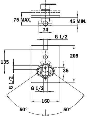 Смеситель для ванны Teka Nexos 661710200