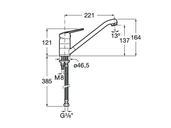 Смеситель для кухни Roca Victoria  5A8925C00