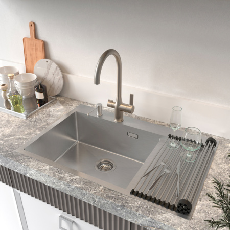 Ролл-мат, нерж. сталь, сатин, 349*430, IDDIS Kitchen Line (ROL35SRi59)