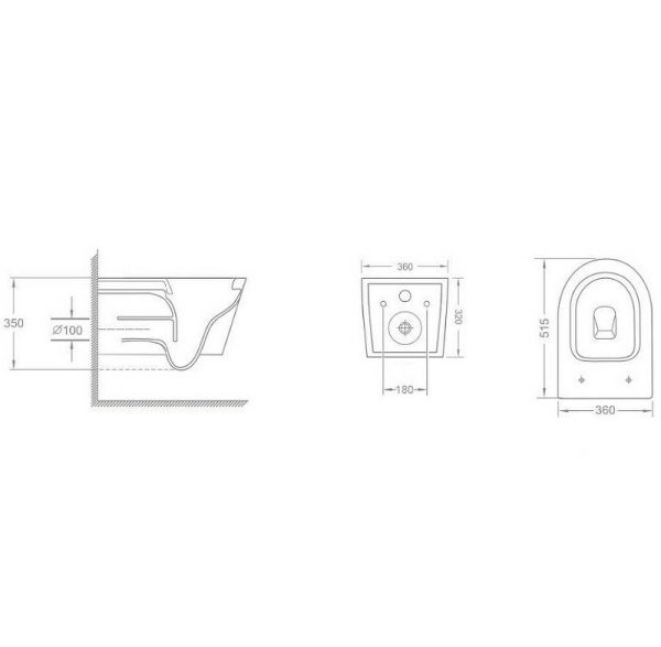 Унитаз подвесной безободковый Teka Nexos 117320001