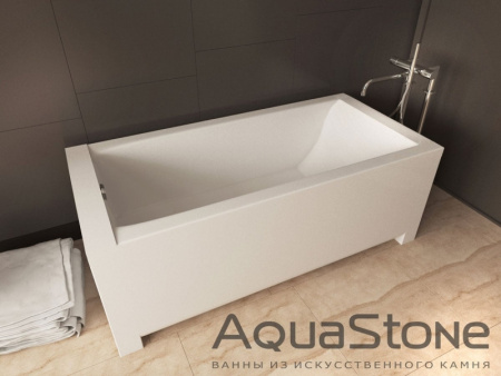 Ванна из искусственного камня на ножках (179х80) Aqua Stone  KVADRO