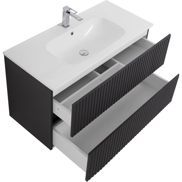 База под раковину Art&Max Torino AM-TORINO-1000-2C-SO-GF-P Графит