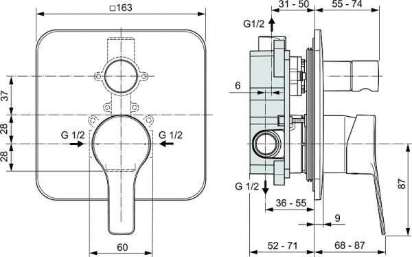 Смеситель для душа Ideal Standard Entella A6949AA