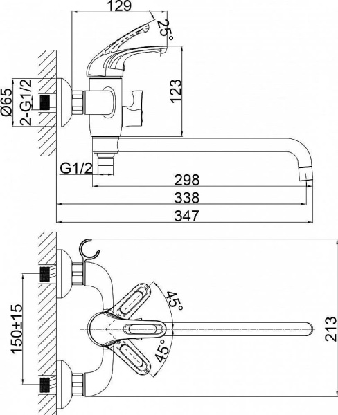 Комплект смесителей D&K Rhein Euchariu DA1370005SET