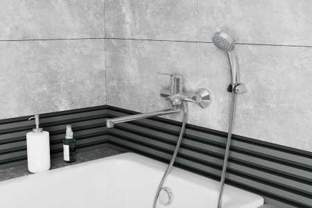 Смеситель для ванны с длинным поворотным изливом RUSH Edge ED7735-51