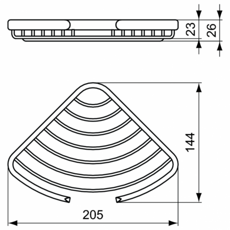 Полочка угловая Ideal Standard CONNECT A9157AA