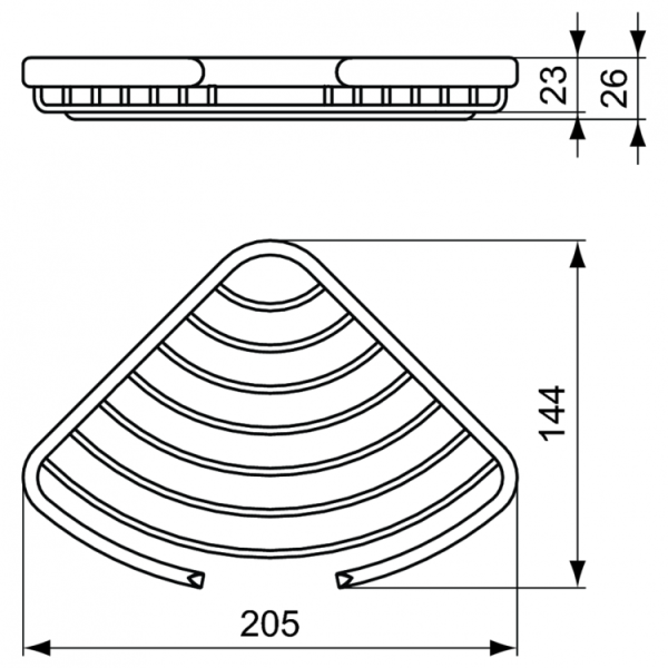 Полочка угловая Ideal Standard CONNECT A9157AA