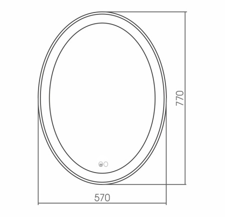 Зеркало (64х84) Silver Mirrors Italiya neo LED-00002409